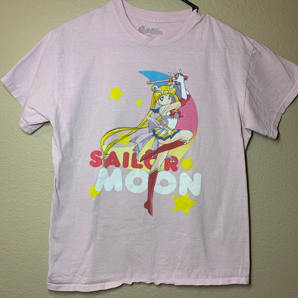 Baby Pink Anime Sailor Moon Graphic Tee